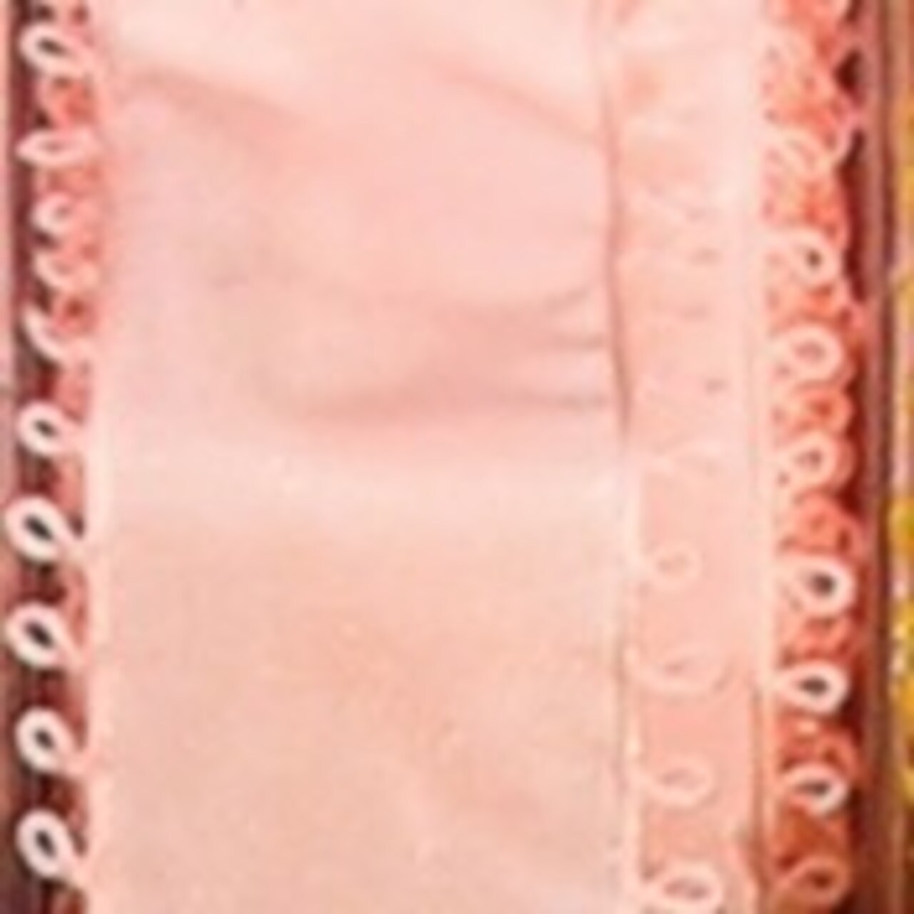 The Ribbon People Pink Pico Loop Edged Wired Craft Ribbon 1.5" x 27 Yards